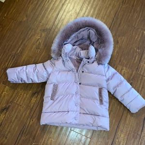 Dave &‎ Bella lavender down filled puffer hooded coat